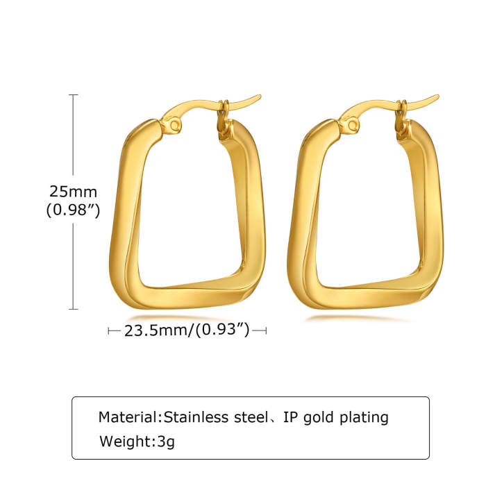 Wholeale Stainless Steel Möbius Earrings
