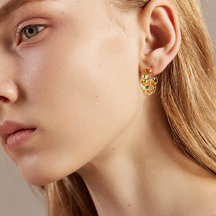 Wholesale Brass Spring-type Earrings