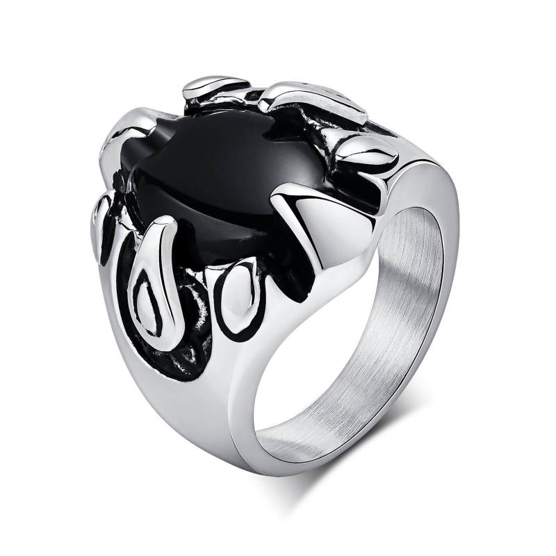 Wholesale Steel Men Dragon Claw Ring