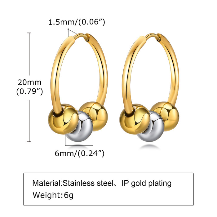 Wholesale Stainless Steel Earrings with Ball