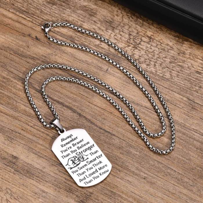 Wholesale Stainless Steel Inspirational Dog Tag