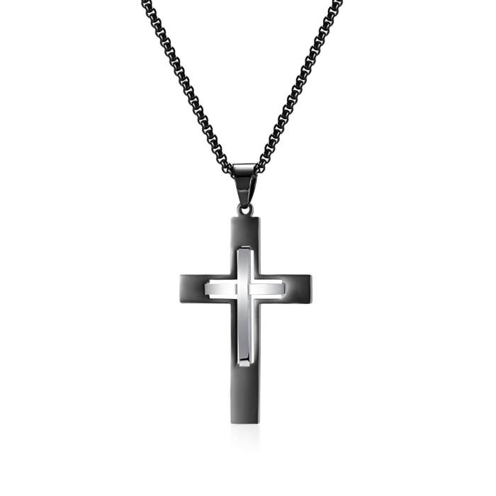 Wholesale Stainless Steel Double Hollow Cross