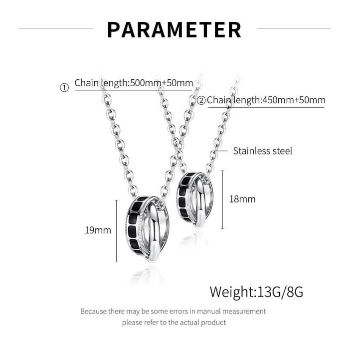Wholesales Stainless Steel couple Necklace