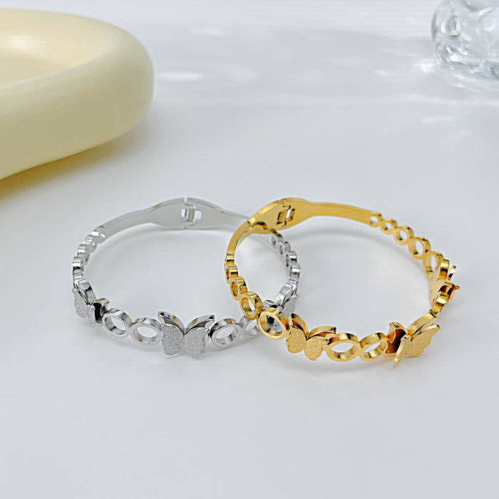 Wholesale Stainless Steel Butterfly Bangle