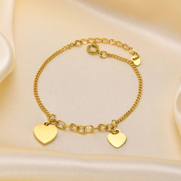 Wholesale Stainless Steel Bracelet with Hearts