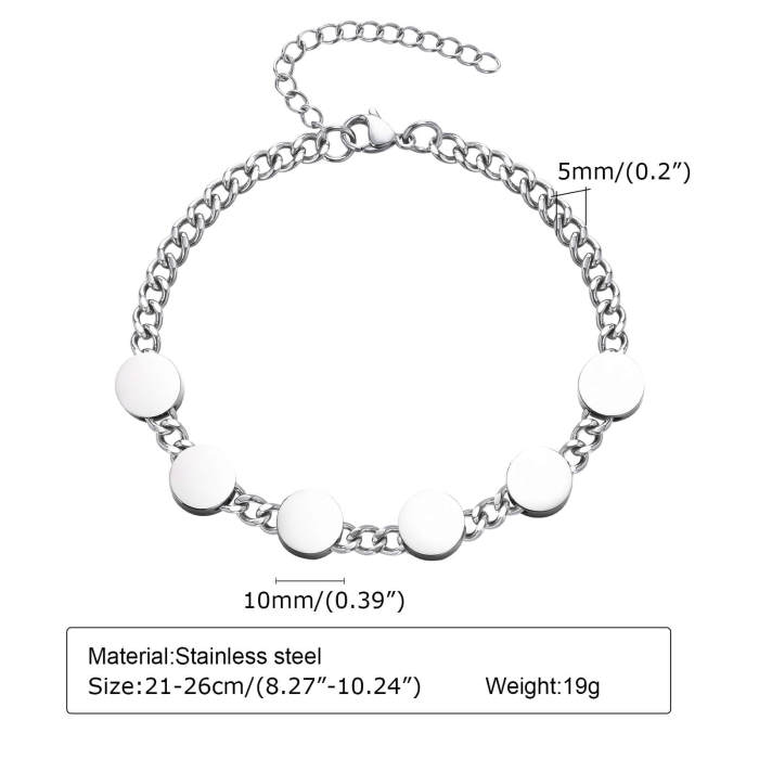 Wholesale Stainless Steel Personalized Beads Bracelet