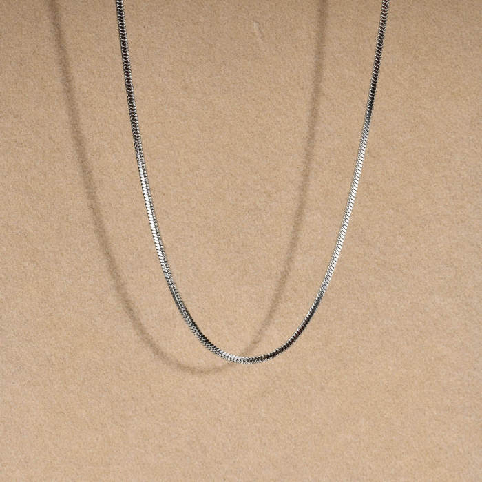 Wholesale Stainless Steel Square Snake Necklace