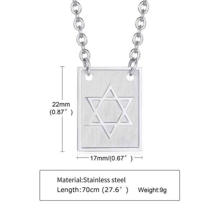 Wholesale Stainless Steel Six Star Pendant