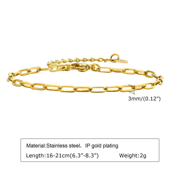 Wholesale Stainless Steel Women Chain Bracelet