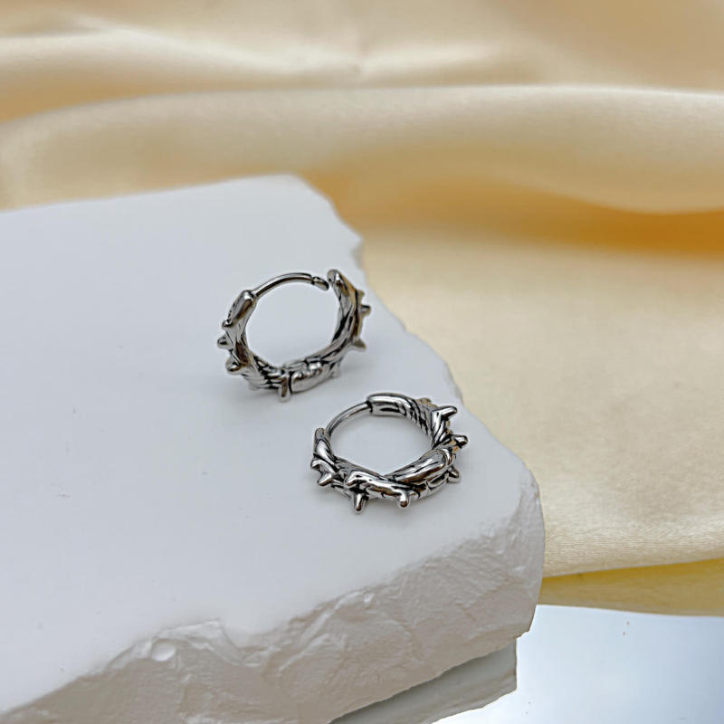 Wholesale Stainless Steel Thorn Earrings
