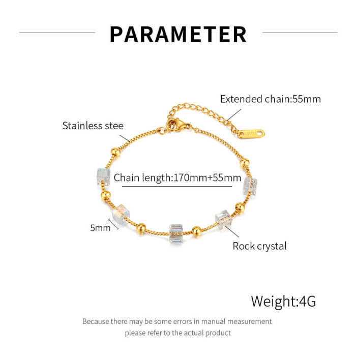 Wholesale Crystal Stainless Steel Bracelet