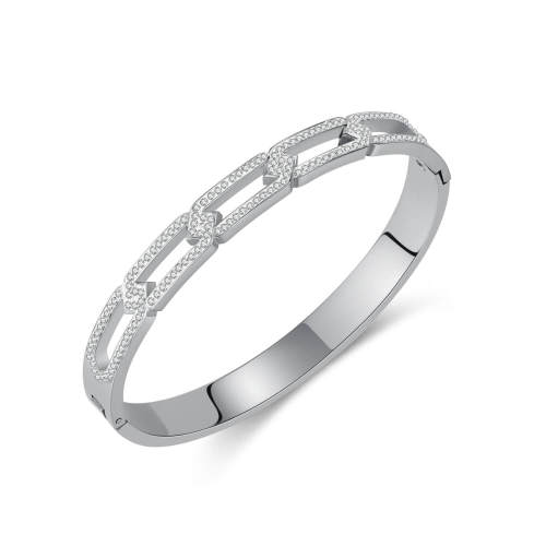 Wholesale Stainless Steel CZ Bangles