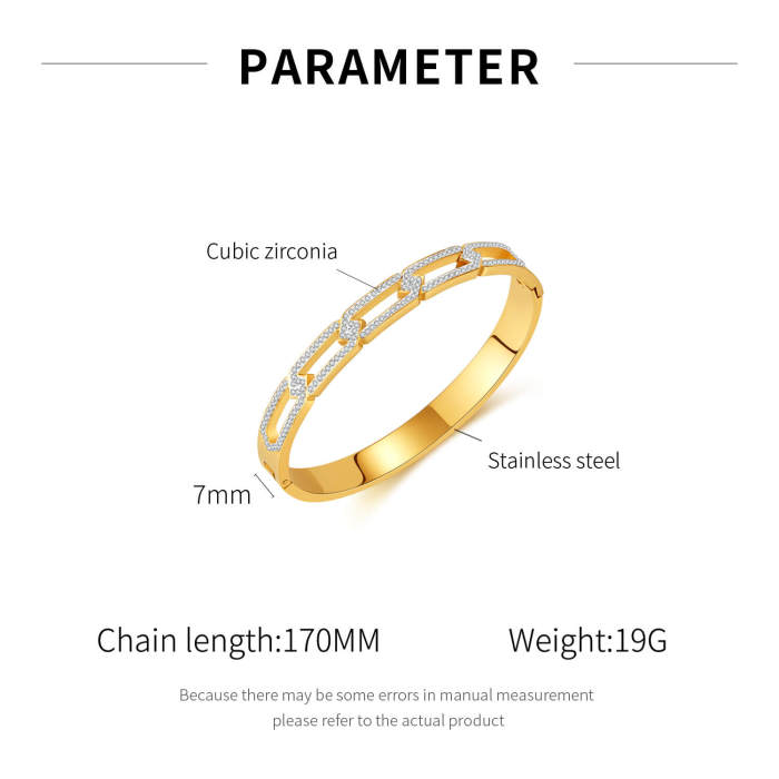 Wholesale Stainless Steel CZ Bangles