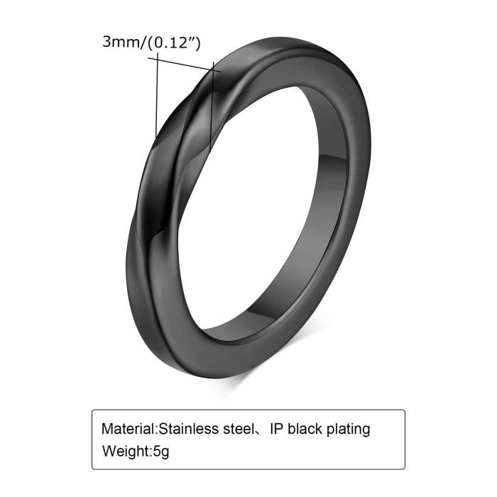 Wholesale Stainless Steel Möbius Ring