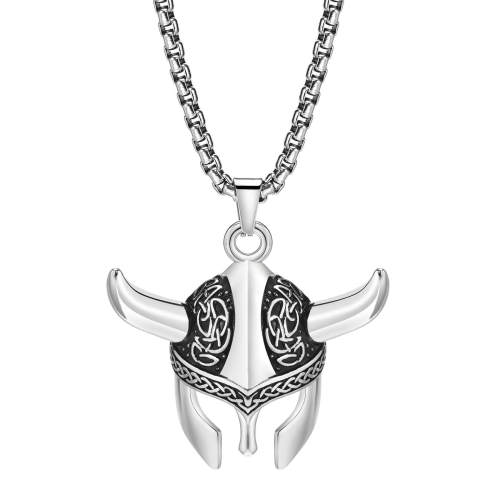 Wholesale Stainless Steel Viking Mask Pendant