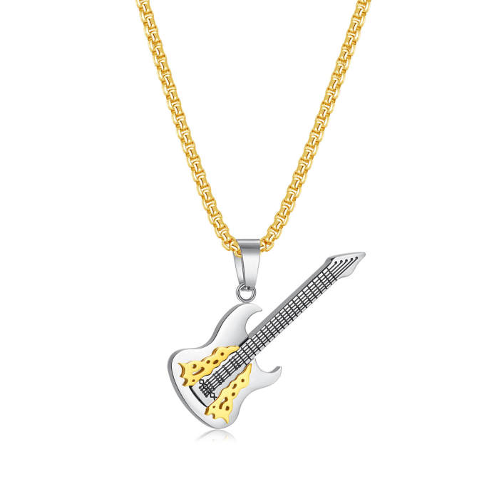 Wholesale Stainless Steel Guitar Pendant
