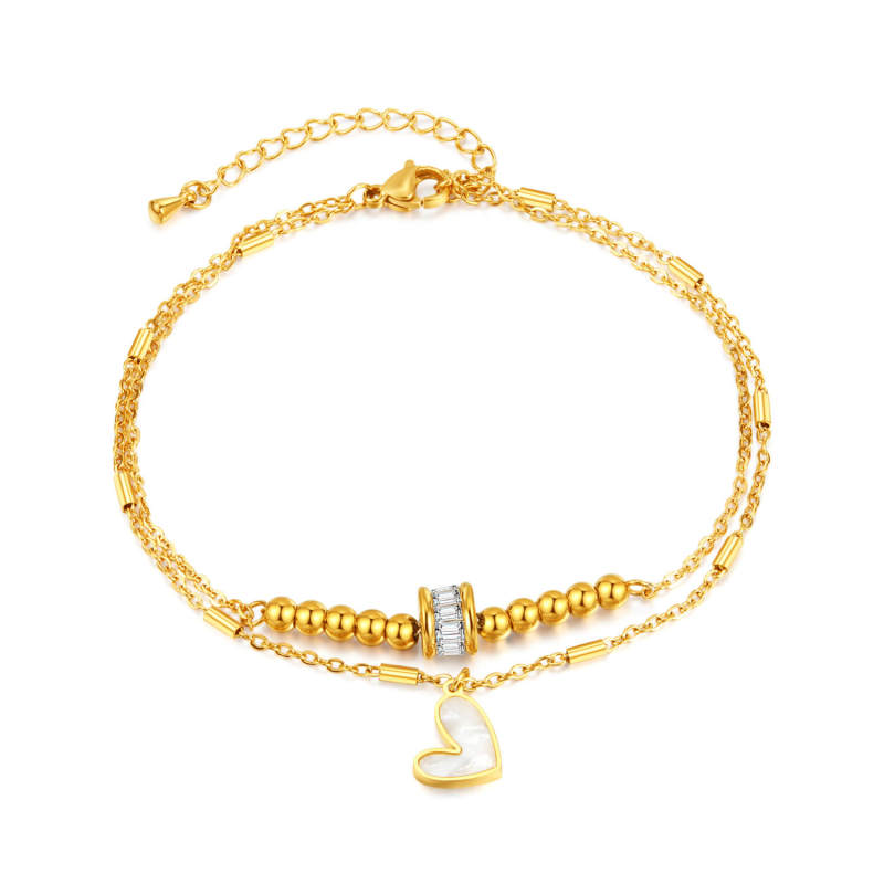 Wholesale Summer Ins Stainless Steel Anklet