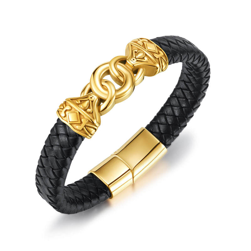 Wholesale Mens Fashion Leather Bracelet