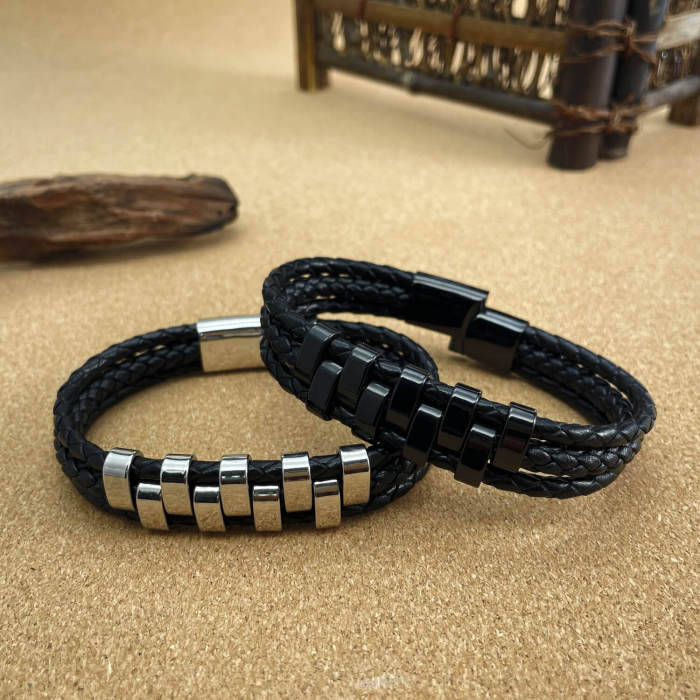 Wholesale Mens Leather Bracelets