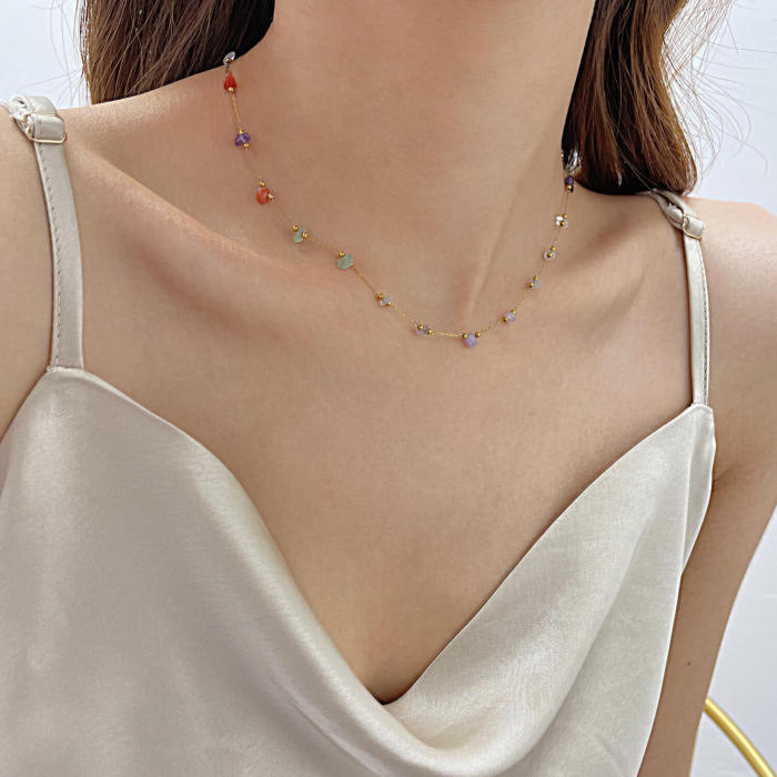 Wholesale Stainless Steel Collarbone Necklace