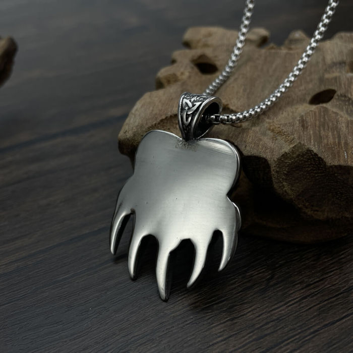 Wholesale Stainless Steel Bear Claw Pendant