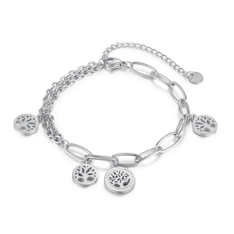 Wholesale Stainless Steel Bracelet with lifetrees