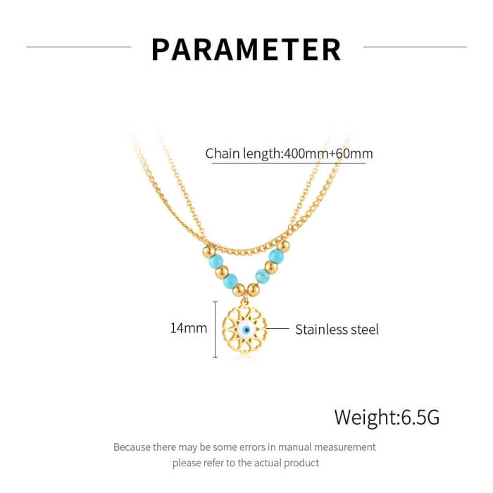 Wholesale Stainless Steel Women Layer Necklace