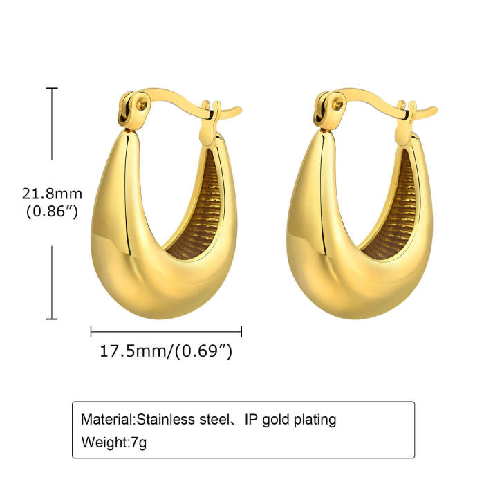 Wholesale Stainless Steel U Earring