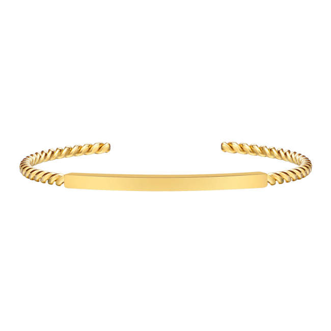 Wholesale Stainless Steel Gold Plated Bangle