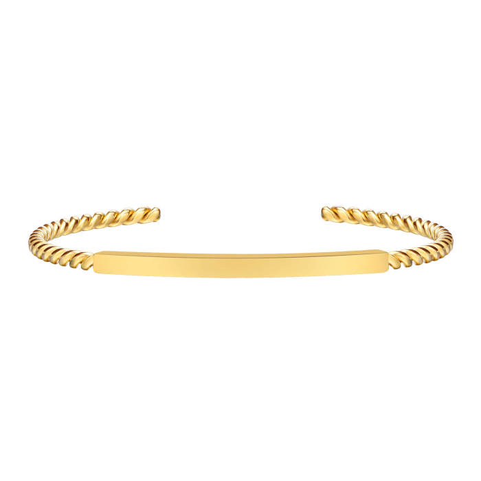 Wholesale Stainless Steel Gold Plated Bangle