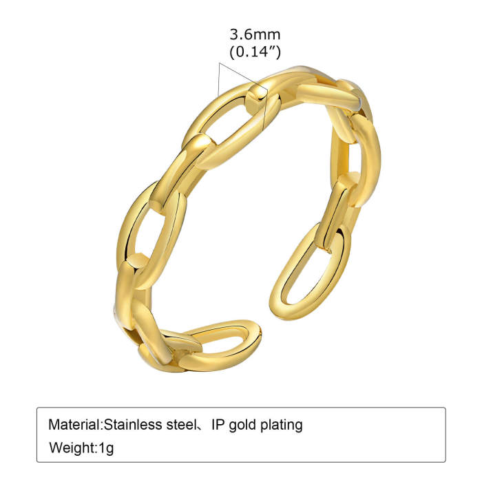 Wholesale Stainless Steel Chain Open Ring