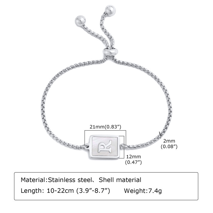 Wholesale Stainless Steel Initial Bracelet