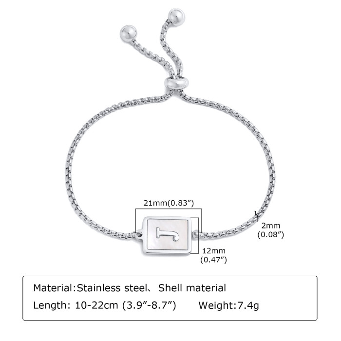 Wholesale Stainless Steel Initial Bracelet
