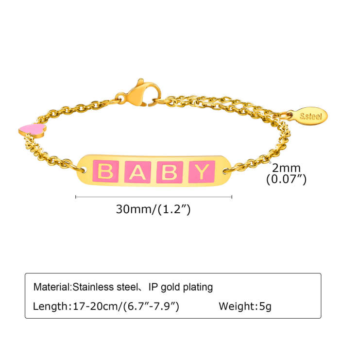 Wholesale Stainless Steel Baby Bracelet