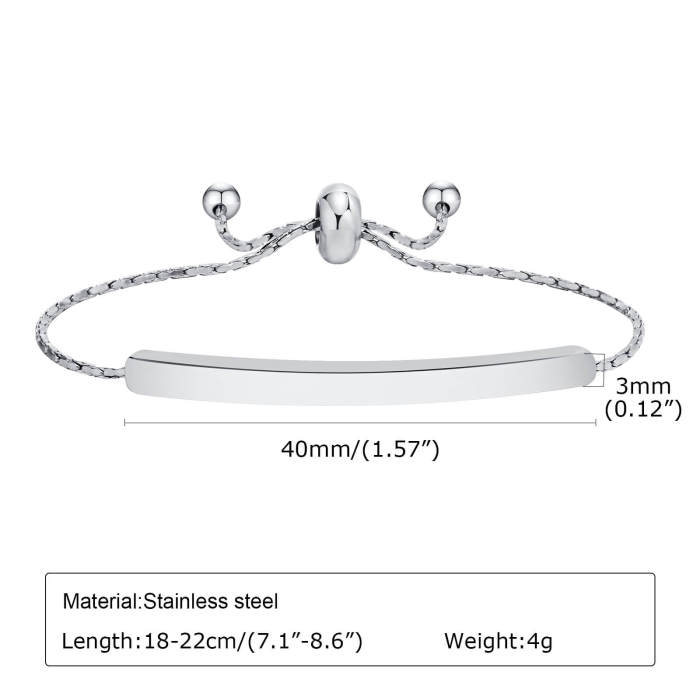 Wholesale Stainless Steel Personalized Bracelet for Ladies