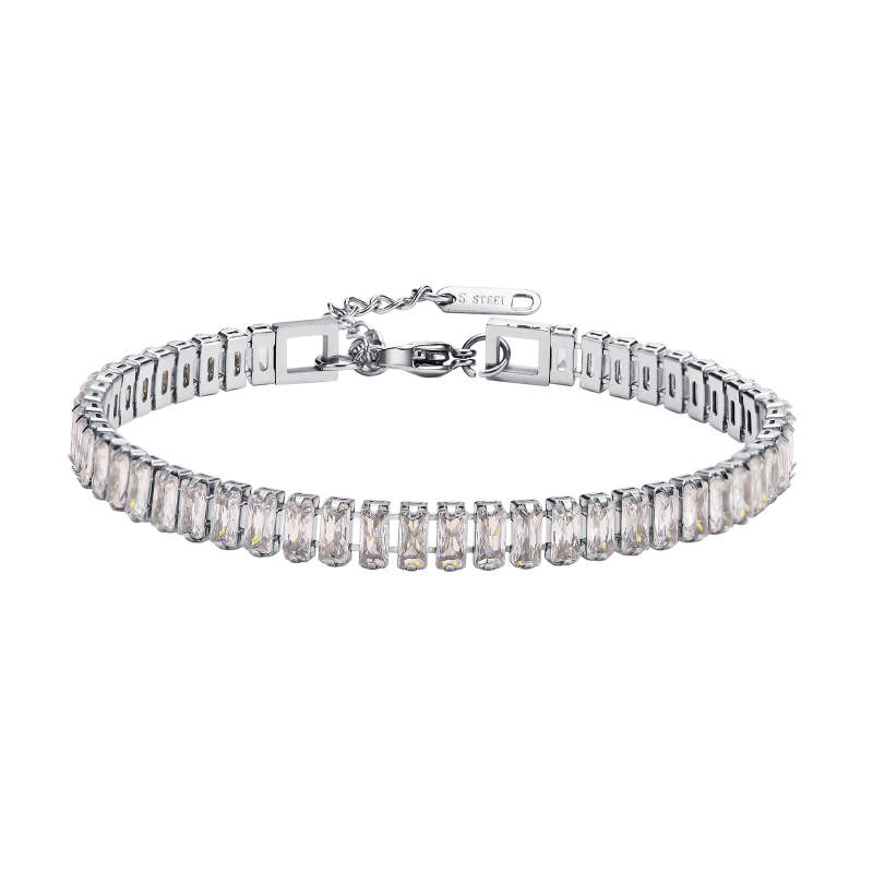 Wholesale Stainless Steel Women CZ Bracelet