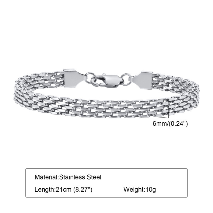 Wholesale Women Stainless Steel Mesh Bracelet