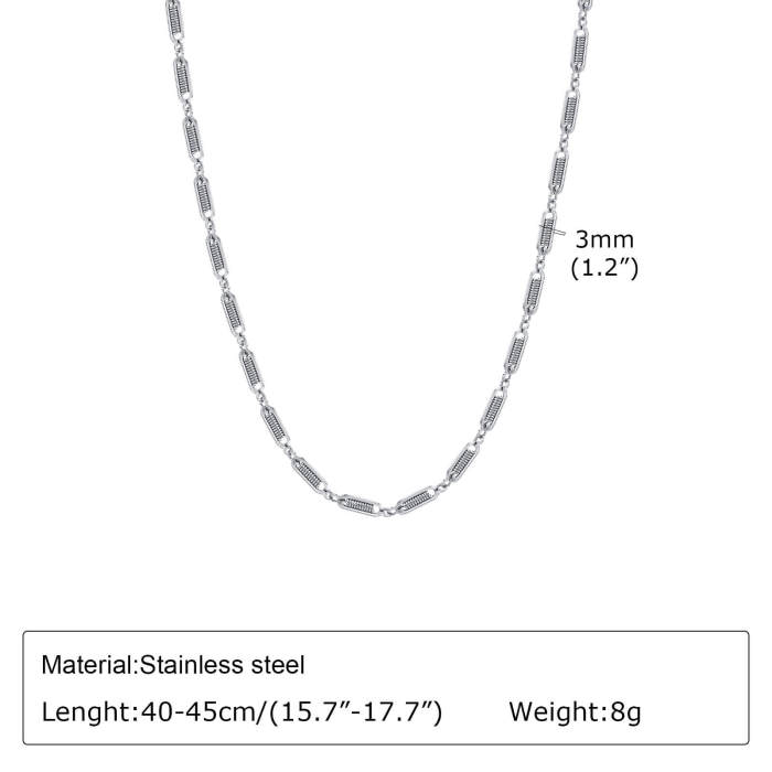 Wholesale Stainless Steel Handmade Spring Bracelet Necklace