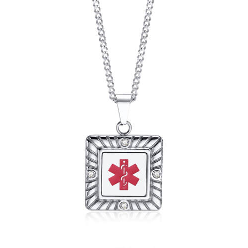 Wholesale Stainless Steel Medical Pendant Necklace