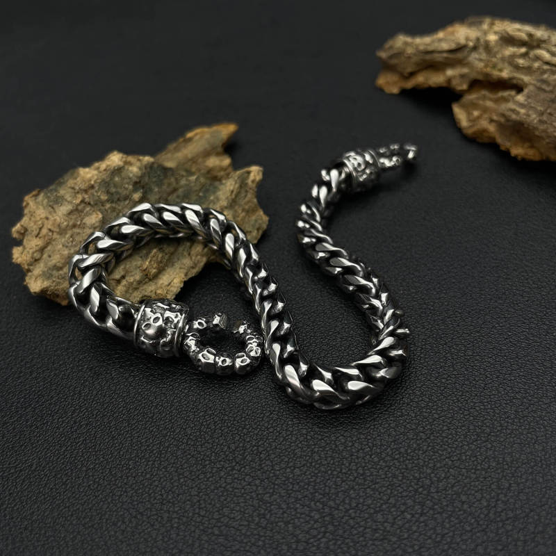 Wholesale Stainless Steel Bracelet with Skull