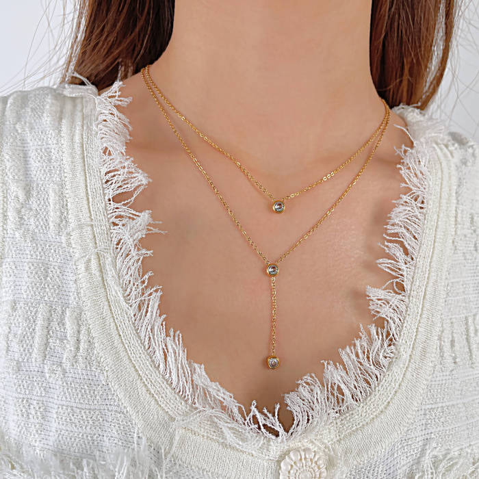 Wholesale Stainless Steel Women's Collarbone Chain