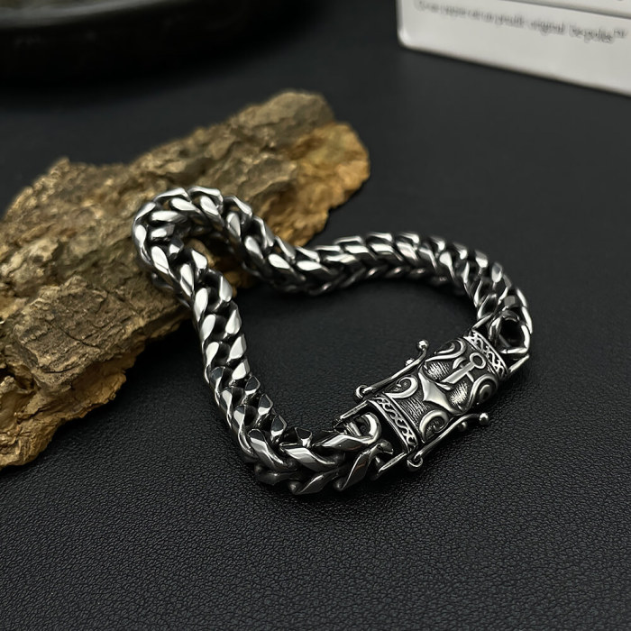 Wholesale Stainless Steel Anchor Buckle Bracelet