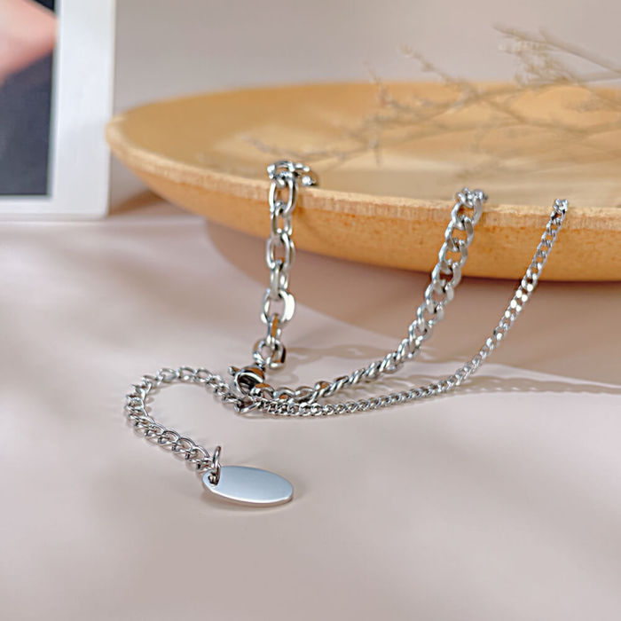 Wholesale Pearl Guitar Stainless Steel Necklace