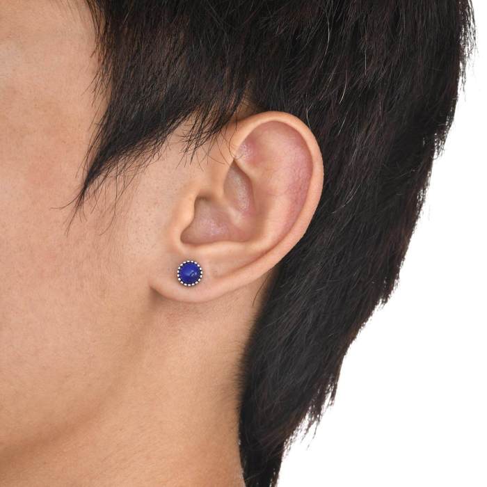 Wholesale Stainless Steel Sapphire Stud Earrings
