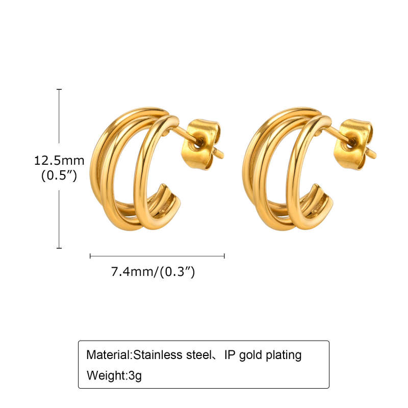 Wholesale Stainless Steel Ins Style Earring