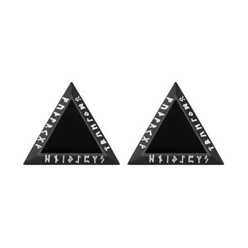 Wholesale Stainless Steel Triangle Viking Earrings