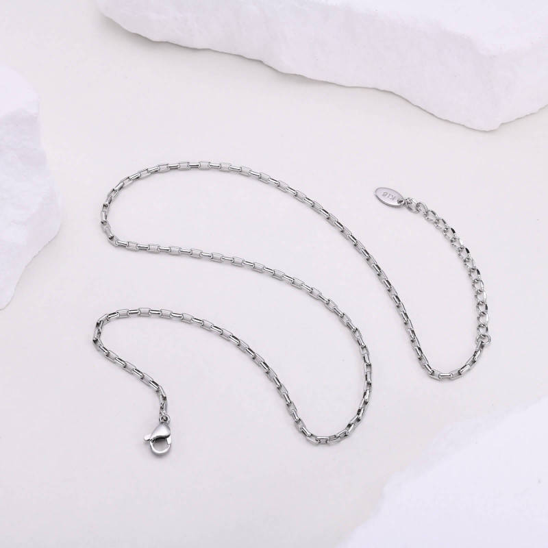 Wholesale Stainless Steel Women Box Chain Necklace