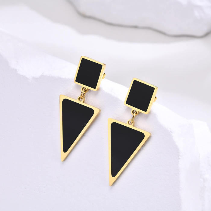 Wholesale Stainless Steel Triangle Earrings