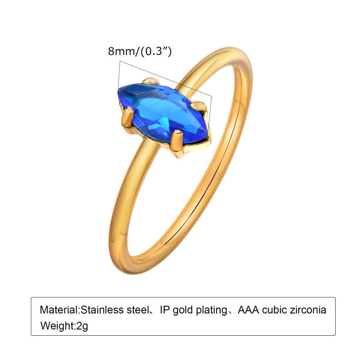 Wholesale Stainless Steel Women CZ Ring