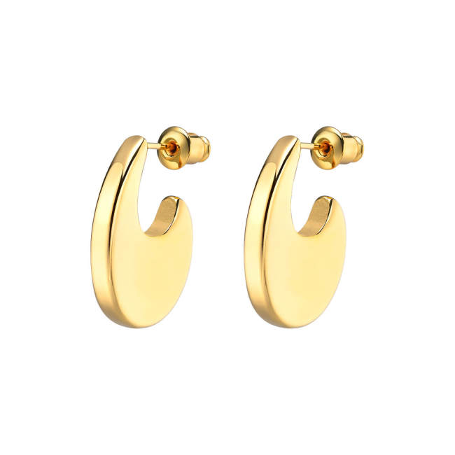 Wholesale Stainless Steel 18K Gold Plated Earring